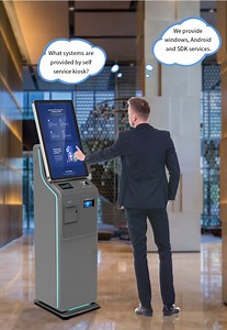[Hot Item] Self Check in Kiosk Payment Cash Hotel Android Self Service Kiosk Machine Self Order Kiosk Stand