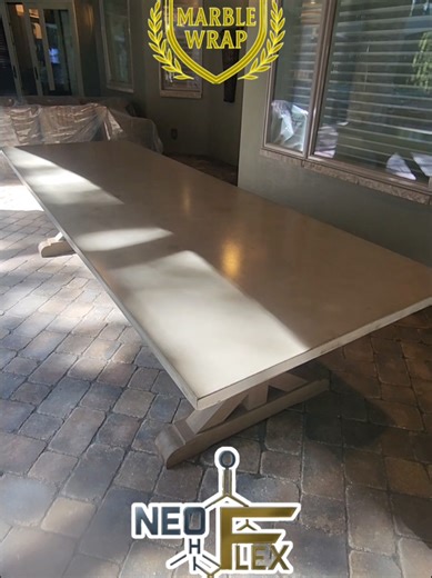 Best, toughest, Single-component sealer out there & even beating the brakes off most high-wear urethanes... Definitely better looking than all of them lol #neoflex #sealer #concrete #epoxy #marblewrap