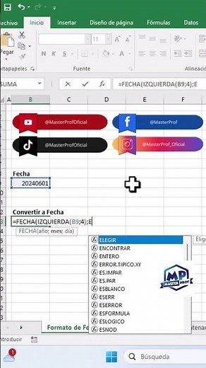 Convertir Fecha #exceltips #microsoftexcel #excel #excelfunctions #tutorial #microsoft