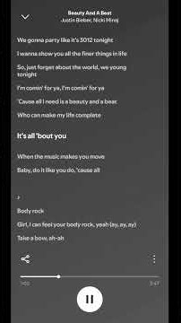 Beauty And The Beat – Justin Bieber | Best Lyric Video in 4K