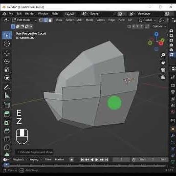 How to Create Monster Fish in Blender Tutorial #shorts #blender