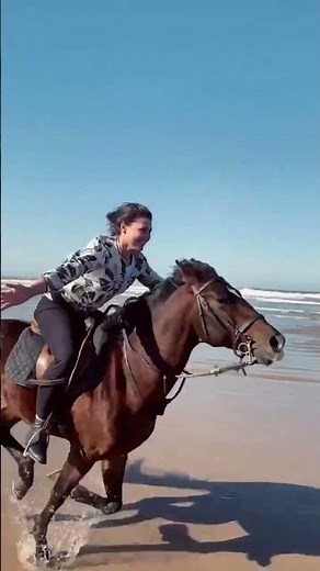 Girl Riding Horse Part 2 | Beach Ride