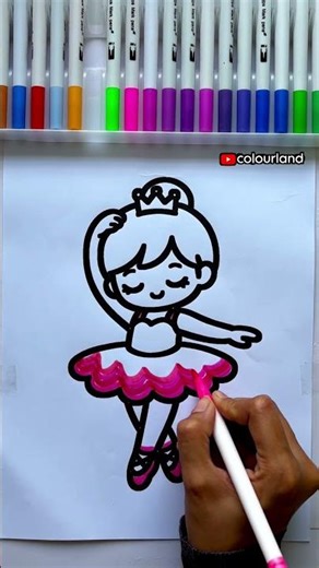 How to colour girl easy step by step #shorts #colouring #drawing #art #tutorial #shortsfeed #girl