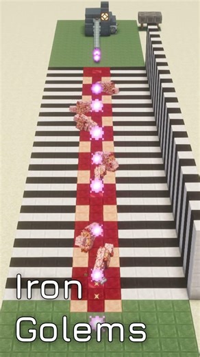 RAILGUN vs Iron Golems