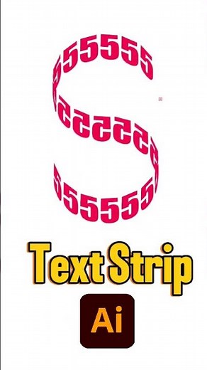 Create a Text Strip or Ribbon Effect in Adobe illustrator