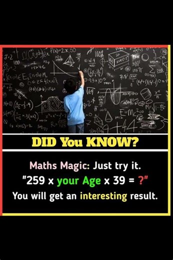 Try This Math Trick 😱 | Maths Magic #shorts#mathmagic #brainchallenge #learningfun #educationreels