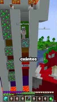 Diamond Tower with TNT 4 👻🔥 #minecraftpe #minecraftshorts #minecraftespañol #minecraftmemes