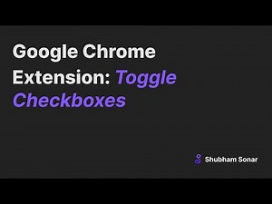 Google Chrome Extension: Toggle Checkboxes