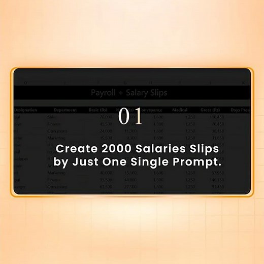 Create 2000 Salary Slips in Just Few Minutes using AI + Excel