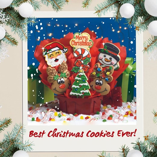 🎁🍪 Personalize your gifts with hand-decorated cookie bouquets or treat your loved ones to our gourmet Christmas cookies—perfect for everyone on your list! 🎅 Nationwide delivery is just a click away. Order now to ensure your cookies arrive in time for Christmas! | Cookies by Design
