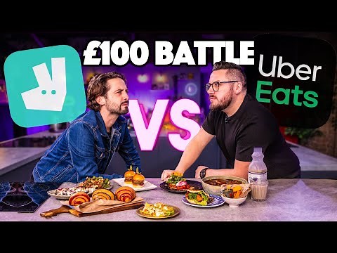 £100 Uber Eats vs Deliveroo Takeaway Battle Vol.2 | Sorted Food