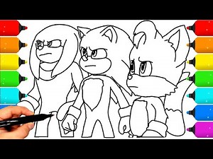 Sonic Coloring Pages NEW Coloring and Draw Sonic Coloring Compilation 1022 – Sonic & Tails Edition