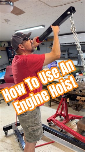 Skip the Pumping with This Engine Hoist Trick #diy #mechanic #hack