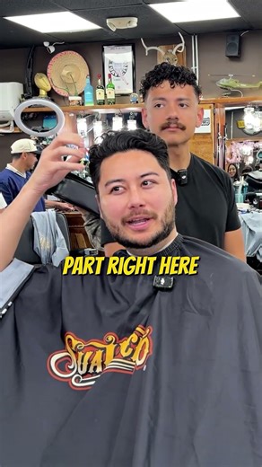 Slick Back Brush Back with One On The Sides | Orange County #barber #barbershop