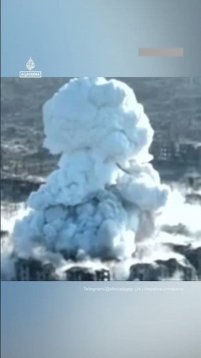 Huge explosion in Ukraine amid reports of ‘9,000kg bomb’ | AJ #shorts