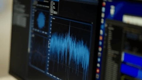 clip-3974245627-close-up-computer-monitor-displaying-real-time-signal ...