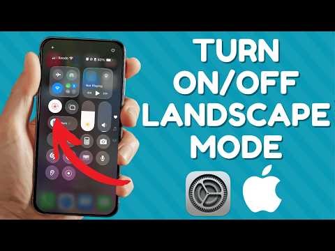 How to Turn On/Off Landscape Mode on iPhone #iphone #iphonetips