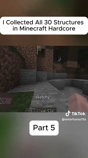 I Collected All 30 Structures in Minecraft Hardcore | minecraft