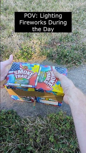 Lighting fireworks during the day! Smoke Tails from Mad Ox #fireworks #pyrotechnics