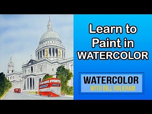 5 Tips for Painting Buildings in Watercolor / St Pauls Cathedral London