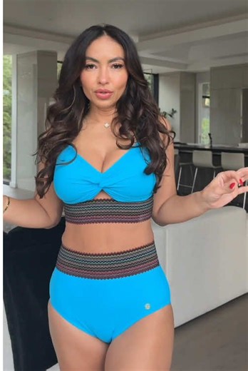 New arrival alert! Grab your High-Waisted Two-Piece Shapeware Bikini before the price goes up.#popilushswimsuit #tummycontrol #shapwear #ootd #outfit