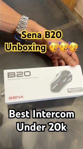 Best Intercom Under 20K || Sena B20 Intercom 🥳 #senabluetooth #intercom #unboxing