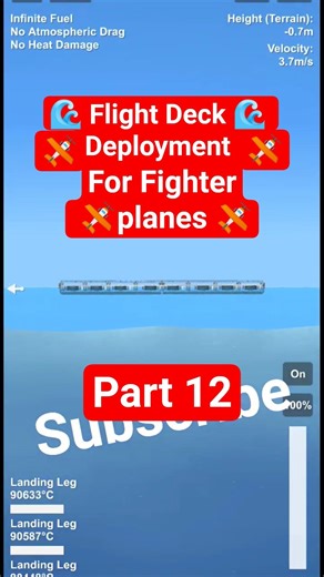✈️ Floating ✈️ Flight Deck Deployment in sfs part 12#sfs #sfs2 #spaceflightsimulator #deck #military