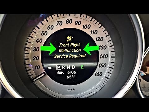 MERCEDES AIRBAG LIGHT FRONT RIGHT MALFUNCTION