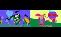 Mix of 2 videos from youtube : PBS KIDS logo history in g major 2