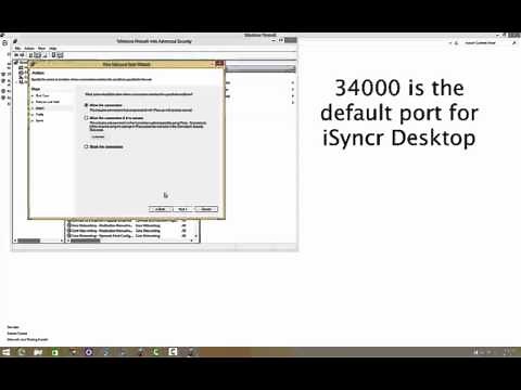 iSyncr for iTunes to Android Windows 7, Windows 10 Firewall
