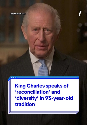 King Charles speaks of ‘reconciliation’ and ‘diversity’ in 93-year-old tradition 🗣️ #yahooaustralia #royals