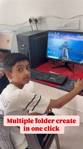 Computer_wala on Instagram: "Multiple folder create in your pc #computertricks #computer #trick #tech #"