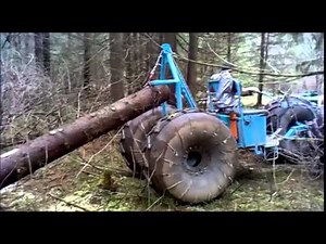 Самый лёгкий трелевочник в МИРЕ-Мотоблок МТЗ-05. Трелюем лес. Walking tractor MTZ-05. Trellevochnik.