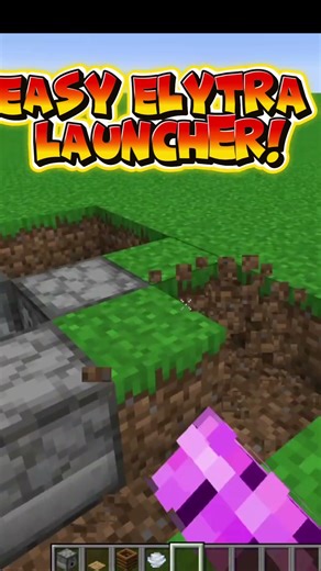 Easy Elytra Launcher! #minecraft #elytra #easy