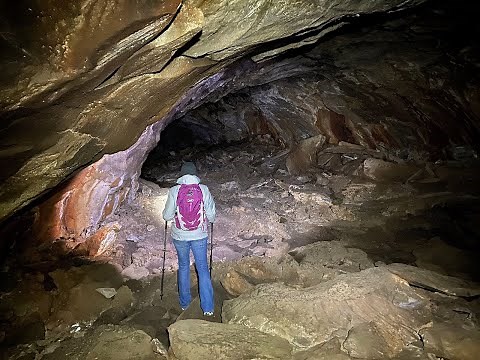 Exploring and photographing Lava River Cave, Flagstaff, Arizona