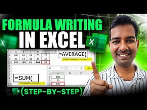 Formula Writing in Excel Step-by-Step | Excel Formulas for Beginners | Learn Excel Easily