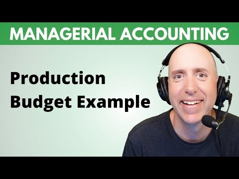 MA32 – Production Budget (Step-By-Step Example)