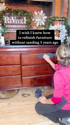 Skip the sanding and get your project done super quick with a gorgeous, durable finish with this paint! It self-levels and is low VOC - you’ll seriously wish you had found it so much sooner!!!🛒 www.rethunkjunkbylaura.comPlus comment YES and we’ll send a super simple tutorial right to your inbox!!! | Rethunk Junk