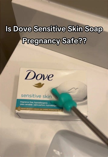 Dove sensitive bar soap gets a C on the pregnancy safe app and honestly for a bar soap I use every day, I will take it. 14 ingredients total and the only flag is titanium dioxide which is a common ingredient that makes the soap bar white. Minimal animal based studies with more concern when in food additives affecting fetal development. Because its topical, this is one I am not going to completely give up this pregnancy, and you probably shouldnt feel the need to either! 🤰#pregnancy #pregnancysa