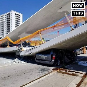 271K views · 927 reactions | At least 6 people are dead and 9 are in the hospital after a pedestrian bridge collapsed in southern Florida—rescue workers continue to search through the rubble | NowThis | Facebook