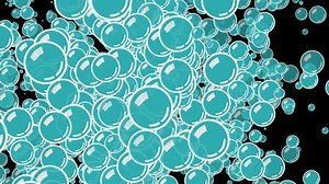 bubbles transitions filling wiping screen