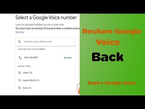 How To Reclaim A Google Voice Number Without Any Cost || how to back expired voice number 2023