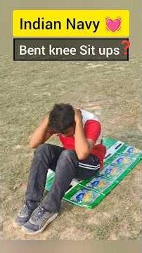 Bent knee sit ups for Indian Navy ❣️🙏 #motivation #shorts