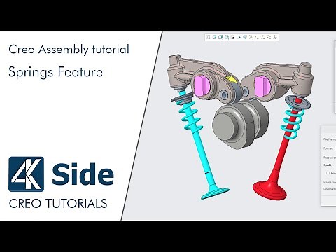 Springs definition by Creo Parametric