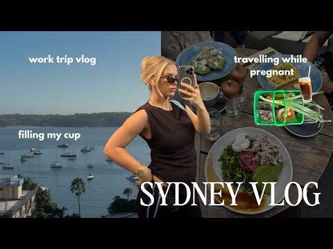 vlog: spend 48 hours in sydney with me (work trip, being pregnant, working out)