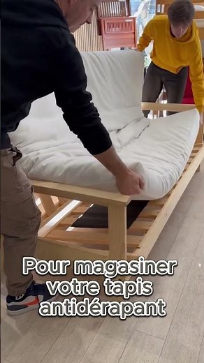 Dites adieu au glissement de votre matelas futon avec notre Tapis Antidérapant pour Futon! 👉 Plus