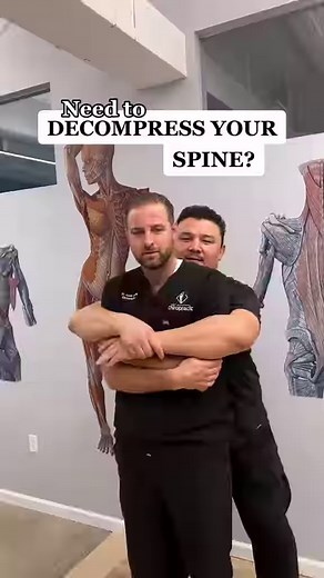 27K views · 117 reactions | Here’s how to decompress your spine in SECONDS 來來 Spine decompression is so important if you’re looking to relieve back stiffness or back pain. Try this sling decompression stretch for relief. . . . #spinedecompression #spinestretch #backpainrelief | Back Pain Treatment | Facebook