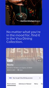 29K views | With your eligible Visa Infinite® card, you’re in. Unlock the reservations you want, no matter what you’re in the mood for. Add your eligible Visa Infinite® card to your OpenTable account today to explore the Visa Dining Collection. | Visa | Facebook