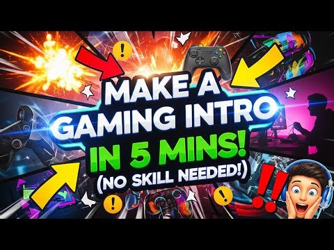 HOW TO MAKE GAMING INTRO in 1 Minute! | Free Gaming Intro Tutorial 🚀