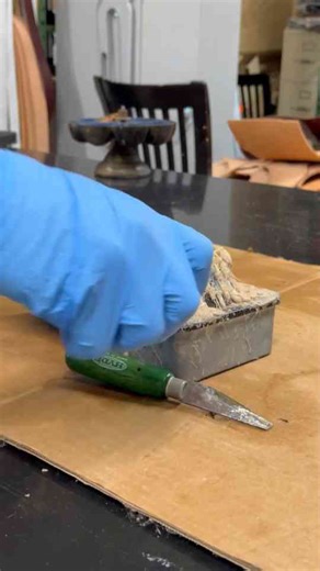 Where precision meets patience: handmade leather craft process